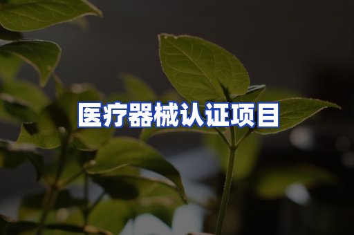 医疗器械认证项目